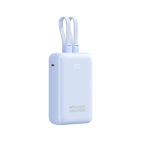 Banque d'alimentation tout-en-un essentielle pour les voyages 35W PD 10000/20000mAh avec câbles doubles intégrés et écran LED OEM LQ13