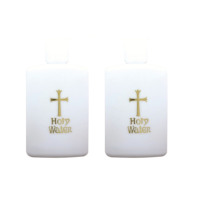 Lotion de parfum avec motif catholique, en plastique, 1 pièce, bouteille d'eau saint de pâques, estampage à chaud, pour services religieux