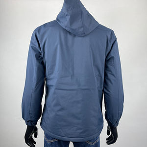 कस्टम कढ़ाई लोगो पॉलिएस्टर वाटरप्रूफ सॉफ्ट शेल फुल-ज़िप जैकेट टीम कॉर्पोरेट वर्दी महिला नरम जैकेट पुरुष - Product Image 5