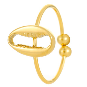 Bagues d'orteil en acier inoxydable plaqué or 18 carats, étanches, motifs animaux marins (étoile de mer, coquille de tortue), bijoux de pied de plage originaux, vente en gros - Product Image 2