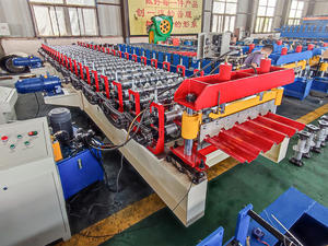 고품질 자동 금속 바닥 타일 제조 기계 산업용 건축용 강판 롤 성형 - Product Image 2