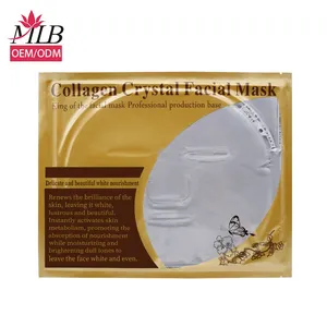 Bio collagen Masker Wajah korea, masker wajah pelembab pemutih lembar transparan jelly hidrogel masker kolagen kecantikan wajah