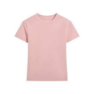 2025 Women's Slim Waist Tee Summer New Regular Fit Short Sleeve Sexy <b>Crop</b> <b>Top</b> Casual Slimming Round Neck - Product Image 1