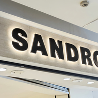 DakeSign, enseigne en acier inoxydable rétroéclairée par LED avec logo 3D personnalisé, directement de l'usine, pour restaurant, bar, café, salon, hôpital, éclairage