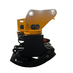 Fast Shipping China Made Excavator <b>Hydraulic</b> Accessories Rotary Claw Grab With Chainsaw Tree <b>Cutter</b> and Move - Product Image 1