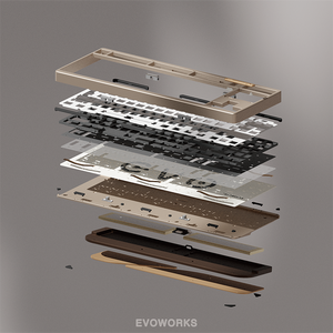 Bàn phím nhôm evo80 CNC 87 phím đệm năm lớp Ba chế độ RGB có thể tráo đổi nóng cho Xuất Khẩu toàn cầu - Product Image 3