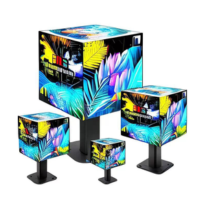 Pantalla LED en Forma de <span class=keywords><strong>Cubo</strong></span>, <span class=keywords><strong>Cubo</strong></span> Mágico, Señalización Electrónica Impermeable, Publicidad Interior, Pantalla LED Creativa de 5 Caras, HDR10+ 1080P - Product Image 4