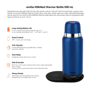 Calentador de Leche Portátil Emigo Milk Nest 500 ml, Termo para Alimentación de Bebés con Control Táctil por Aplicación Inteligente, Temperatura Constante, para Viajes al Aire Libre - Product Image 5