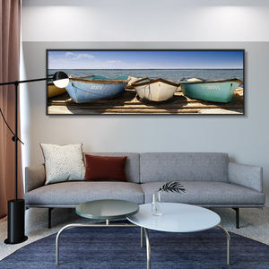 Paysage marin nature morte mur Art décoration bateau navire toile <span class=keywords><strong>peinture</strong></span> 3d imprimé <span class=keywords><strong>peinture</strong></span> pour la décoration - Product Image 4