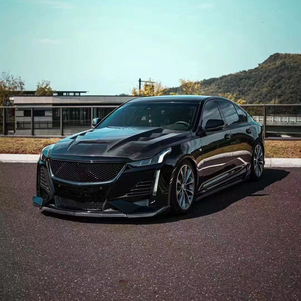 For Cadillac CT5 Body Kit CT5 Upgrade ROBOT Style Front and Rear Bumper ...