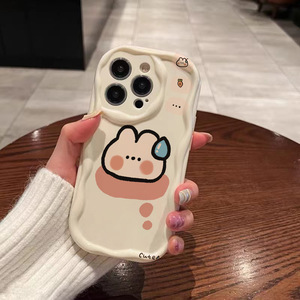 Bon marché Prix Lapin Impression Vague Bord <span class=keywords><strong>Silicone</strong></span> TPU Housse de Téléphone Portable pour <span class=keywords><strong>Iphone</strong></span> 8 X Xr Xs <span class=keywords><strong>11</strong></span> 12 13 14 15 16 17 Pro Max - Product Image 2