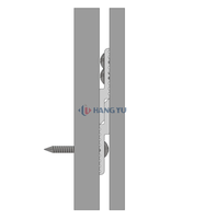 Soporte de pared moderno tipo Z francés para colgar, soporte de aluminio resistente al agua para pizarra o cabecero de cama