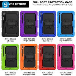 Nuova custodia per <span class=keywords><strong>Tablet</strong></span> con cavalletto rotante 360 di protezione per Samsung <span class=keywords><strong>Galaxy</strong></span> <span class=keywords><strong>S8</strong></span> Plus 12.4 2022 custodia - Product Image 6