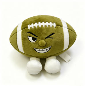 Peluche de fútbol americano personalizado, almohada de peluche con forma de pelota deportiva, peluche de fútbol americano con cara sonriente, peluche de fútbol americano relleno. - Product Image 2