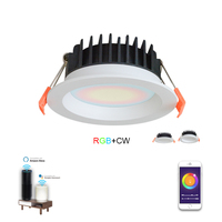Lumière chaude intelligente 5W 7W 10W plafonnier à LED en aluminium lumière intelligente vers le bas WiFi tuya LED Downlight Australie smart led spot