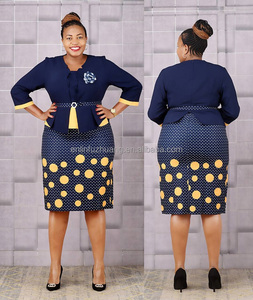 Vestidos de Estilo Africano Tallas Grandes Nuevo Diseño Vestidos para Mujeres de Mediana Edad - Product Image 1