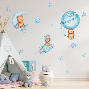 Adesivi con <span class=keywords><strong>stelle</strong></span> blu <span class=keywords><strong>e</strong></span> palloncini di nuovo design per la camera dei bambini - Product Image 1