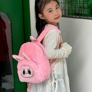 Phim hoạt hình thỏ giản dị công suất lớn trẻ em ba lô sang trọng và Ba lô vải - Product Image 3