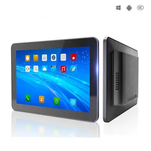 Écran large de 19 "18.5" pouces, écran tactile robuste, moniteur Android, tablette Android industrielle avec écran tactile/COM/GPIO pour kiosque