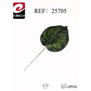 Foglia di Anguria Artificiale 25705, Decorazione Vegetale Finta Verde, Confezione da 12 Pezzi - Product Image 3