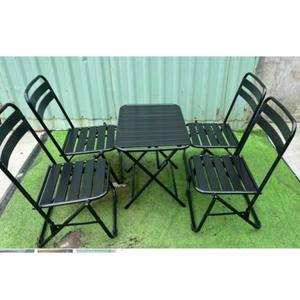 Juego de Mesa y Sillas Plegables de Alta Calidad, 4 Sillas + 1 Mesa, Muebles de Sala de Estar OEM/ODM - Product Image 4