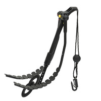 Durable Foldable Adjustable Double Shoulder Harness for Tenor Alto Saxophone Clarinet Electronic Wind Instrument Strap