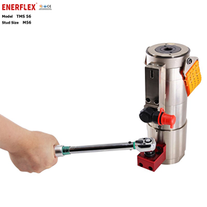 Tendeur de boulons hydraulique multi-étages en acier plaqué argent de qualité industrielle 1350 bars avec joint d'étanchéité ENERFLEX <span class=keywords><strong>TMS</strong></span> <span class=keywords><strong>56</strong></span> - Product Image 1