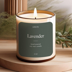 AIKUN Customized Scented Candles 8.5/12.5/35oz Soy Wax Eco-Friendly Handmade Aroma Holiday Graduation Diwali - Product Image 4