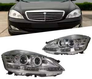 ไฟหน้า LED AURON 12V 6000K สำหรับรถเบนซ์ S-class W221 ชุดดัดแปลงไฟหน้า CSP 36W สว่างพิเศษ - Product Image 1