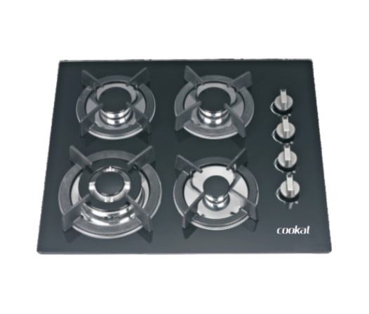 4-Burner Electric/Battery Operated Kitchenware Tempered Glass Gas Cooktop with Safety Device Home Appliance Kitchen Cooker