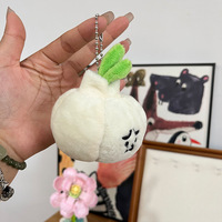 RuunJoy mignon en peluche légume pendentif porte-clés ail Design piment ail vert oignon forme porte-clés enfants jouet cadeaux