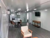 Maison préfabriquée en conteneur de 20 pieds, camping, conteneur détachable, mini-maison, conteneur portable en kit avec roues