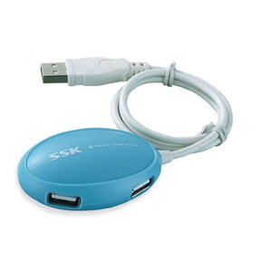 Ssk 4 Port <b>Usb</b> <b>Hub</b> 2.0 Plastic With Cable For Computer Expansion - Product Image 1