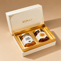 Boîte cadeau personnalisée de luxe en carton pour ruche à abeilles, boîte à miel en combles avec mousse EVA