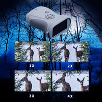 Kapalı ekran kaydı 4x Zoom tam renkli gece görüş @ 0.02lumx 4MP 1/1.8 "3.6 inç HD LCDBinoculars