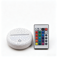 Nouvelle Arrivée 2026 Lampe 3D Illusion LED Visuelle Colorée de Boxeur, Contrôle Tactile et Télécommandé, Veilleuse