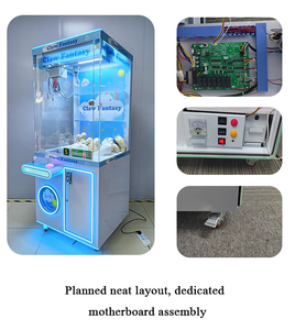 Máquina de grúa de garras pequeña para juegos de arcade, operada con monedas, equipo de venta al por menor para parques de atracciones, atrapador de animales de peluche - Product Image 4