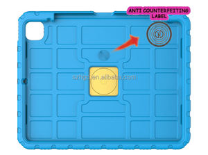 Étui pour tablette HGD anti-chute compatible avec plusieurs appareils pour iPad Pro 12.9 2022/2021/2020/2018 avec support stable à 6 angles et coque en EVA - Product Image 2