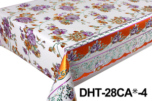 Nhà Máy Không Thấm Nước Nổi 5D Mantel Oilcloth Vải Vàng Polyester PVC Vinyl Bảng Vải Cuộn - Product Image 6