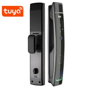 Alta seguridad TUYA WIFI Completamente automático Huella digital Wifi Cerradura APP Control Cerradura de puerta Cerradura inteligente biométrica digital sin llave