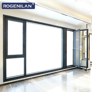 หน้าต่างบานเปิดอะลูมิเนียมแบบประหยัดพลังงาน Rogenilan ขนาดสั่งทำพิเศษ พร้อมกระจก Low-E สองชั้น และมุ้งลวด - Product Image 3