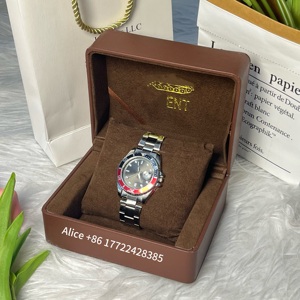 Caja de reloj de cuero personalizada directa de fábrica con forro de terciopelo, caja de almacenamiento de relojes con logotipo personalizado, cajas y estuches de relojes de lujo para hombre - Product Image 6