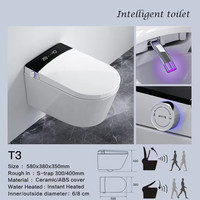 WC mural intelligent Watermark CE, gain de place, chauffage instantané, commande vocale, toilette murale intelligente