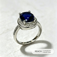 Bagues en laiton plaqué platine, pierres étincelantes élégantes pour les fêtes d'anniversaire, les mariages, les anniversaires de mariage, bijoux de mode, cadeaux