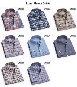 TS2122 all'ingrosso Chemises Pour Hommes De lux Coton 100 camicia Casual da uomo 100% cotone Oxford Plaid giacca di moda - Product Image 2