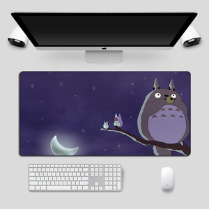 Alfombrilla de ratón grande para juegos de 80x40cm con diseño de dibujos animados de Tonari No Totoro, alfombrilla para teclado de ordenador con borde de bloqueo para jugadores y otakus - Product Image 3