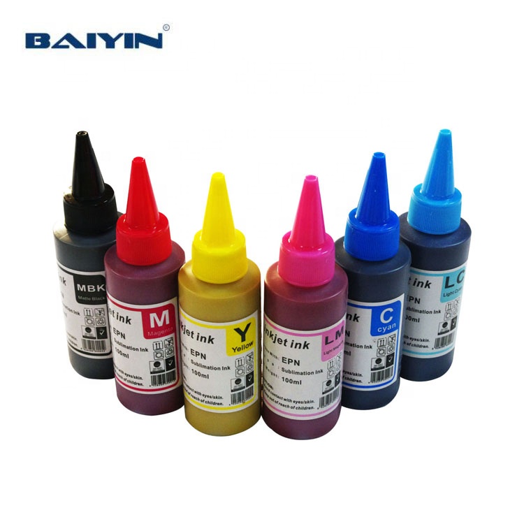 Оптовая цена 100 мл 6 цветов для струйной термопечати сублимационные чернила