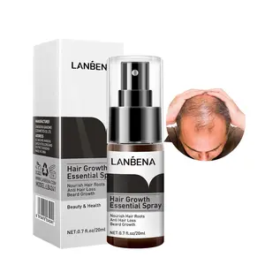 LANBENA Serum perawatan penumbuh rambut Thailand Serum pertumbuhan kembali Rambut Serum Kulit Kepala semprotan Losion penguat pertumbuhan rambut