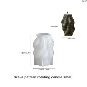 Early Riser DIY Moule en silicone en spirale torsadée géométrique pour <span class=keywords><strong>colonne</strong></span> irrégulière Bougie parfumée Plâtre de gypse <span class=keywords><strong>et</strong></span> artisanat de cire fait à la main - Product Image 6