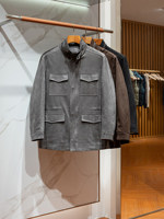 Veste de terrain M65 pour homme Eversley-Zane, automne, en daim extensible, col haut, fermeture éclair, veste utilitaire